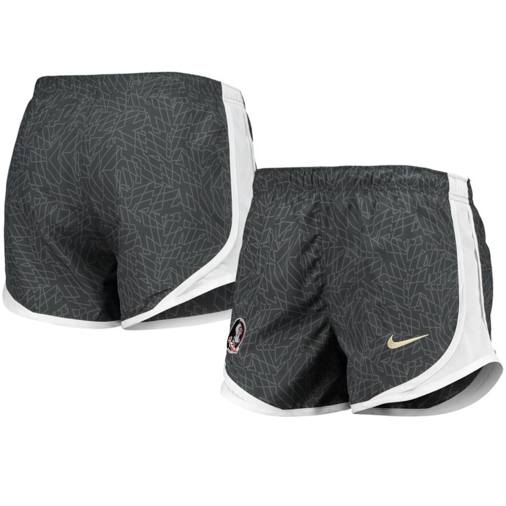 Women's Nike Charcoal/White Florida State Seminoles Performance Tempo Shorts